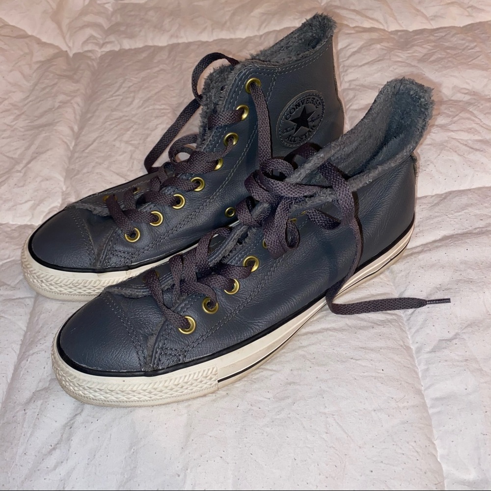 All Star High Top Chuck Taylor Converse Gray Suede